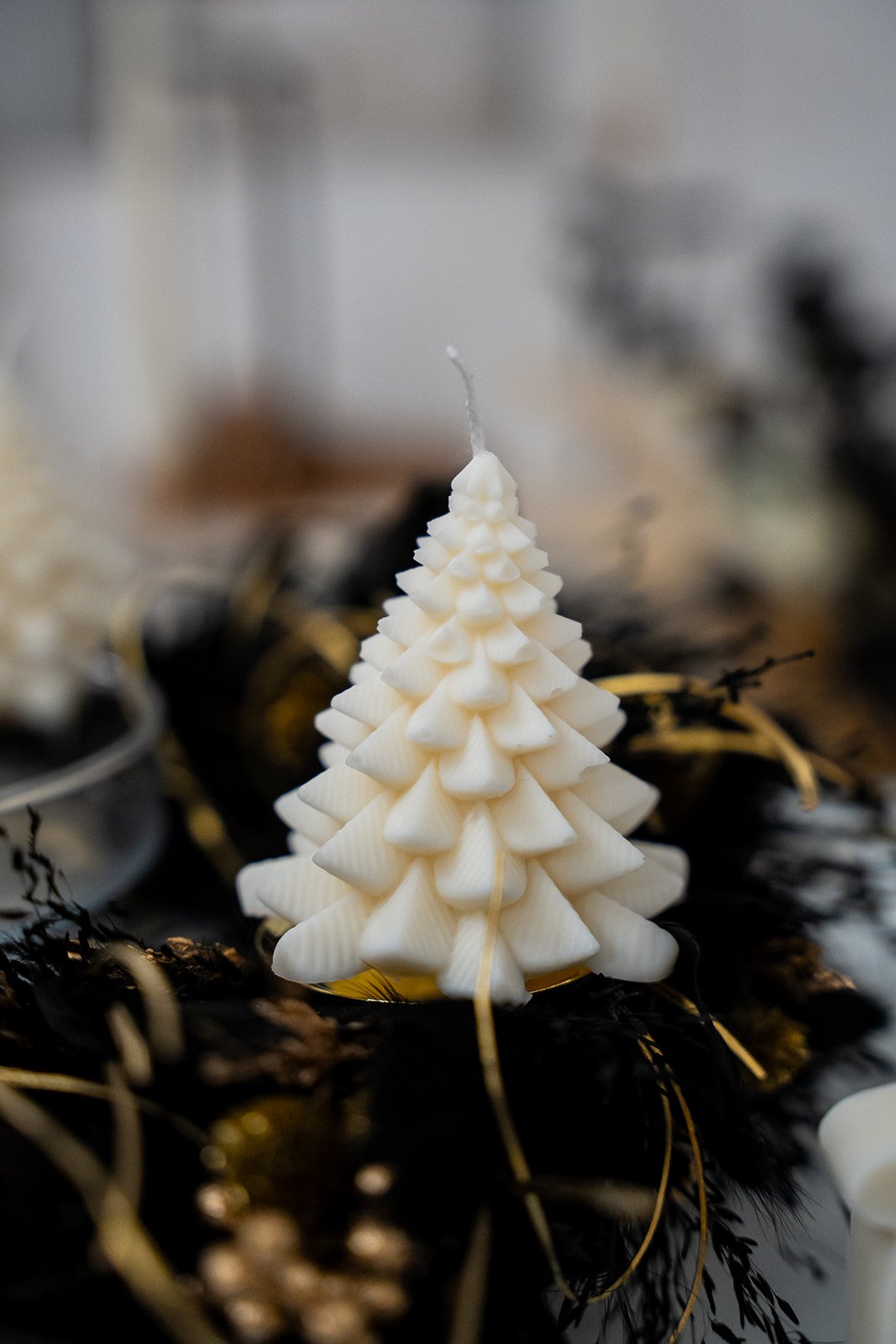 Weihnachtsbaum Kerze aus Bio-Sojawachs - Image 2