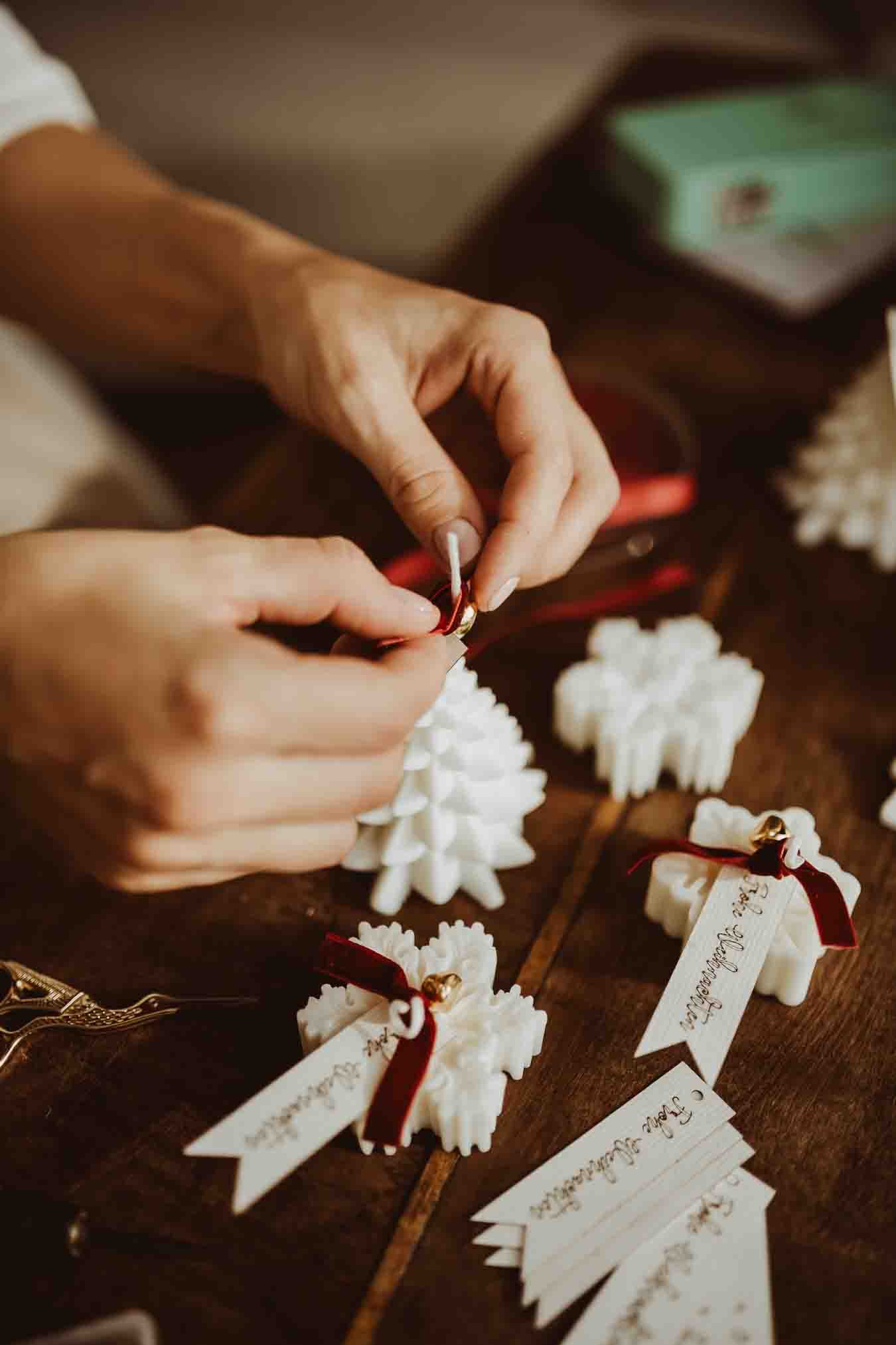 Weihnachtsbaum Kerze aus Bio-Sojawachs - Image 4