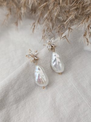 Fleur Pearl Deluxe Ohrringe